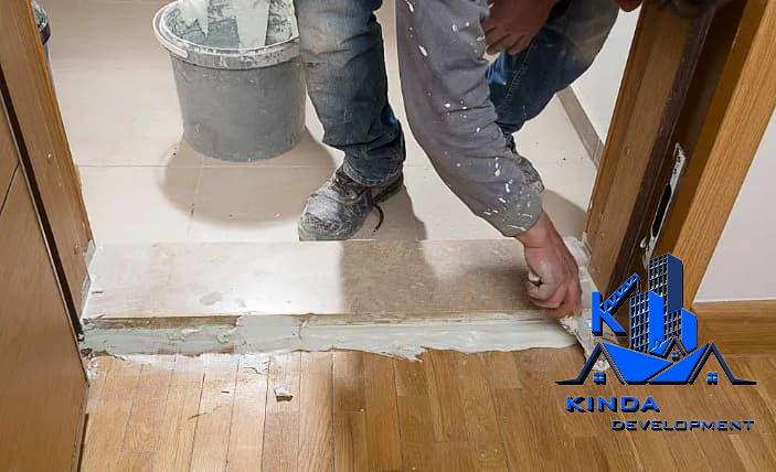 installing a marble threshold
